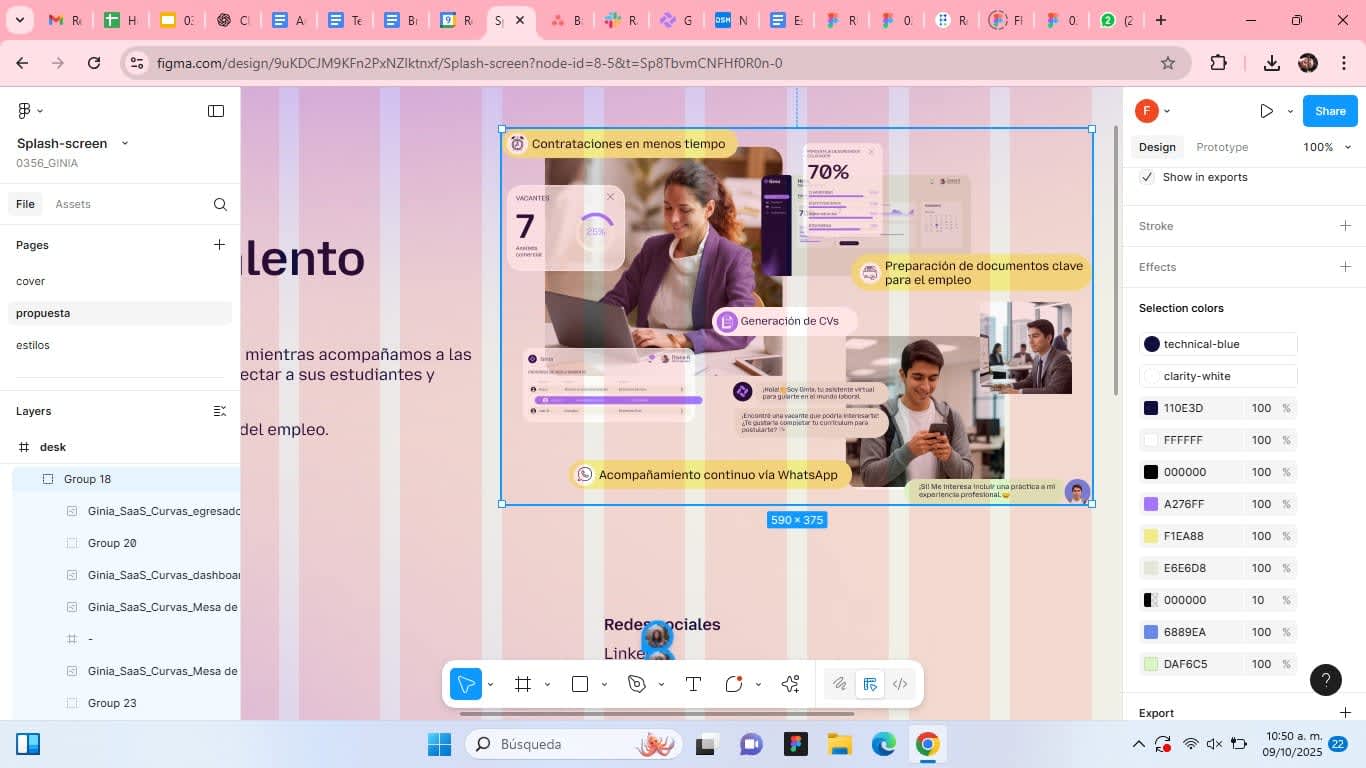 Diseño a la medida de Ginia